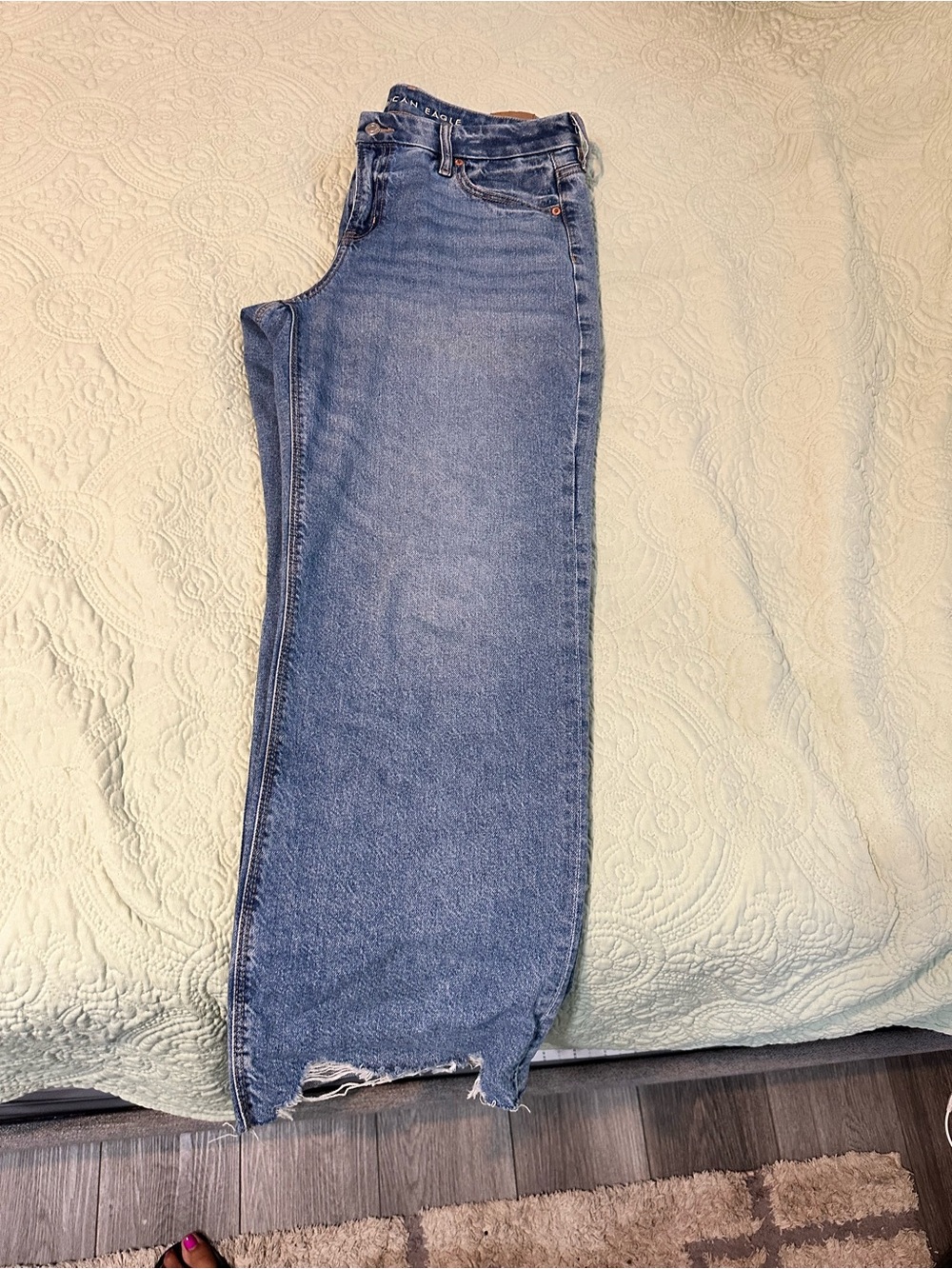 American Eagle Outfitters Blue Wide Leg Jeans